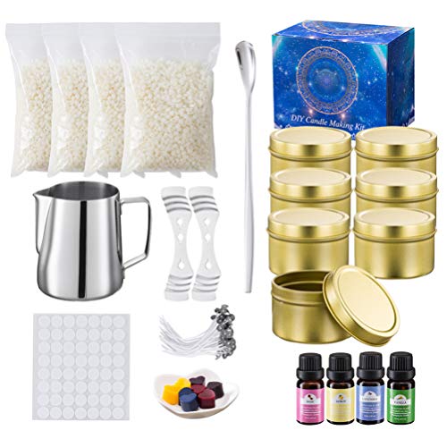 ARTIBETTER Kit de Fabricação de Velas Faça Você Mesmo Com 600Ml de Copo de Aço Inoxidável Com Fragrâ