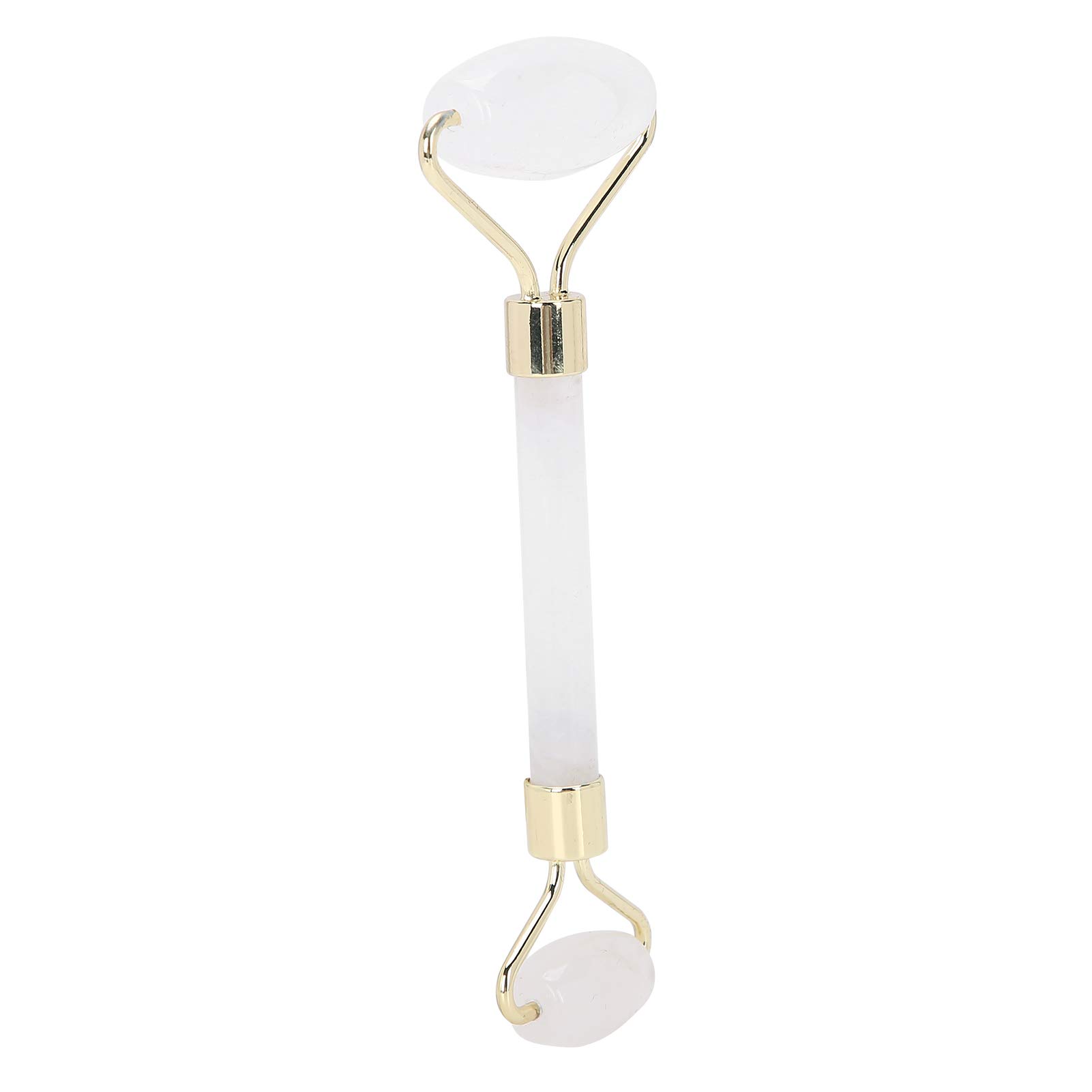 Pongnas Wałek Jadeitowy, Jadeitowy Masażer do Twarzy z ergonomiczną konstrukcją łuku do Krążenia Twarzy, Pielęgnacji Skóry, Ramion, Pleców i Talii (WHITE)