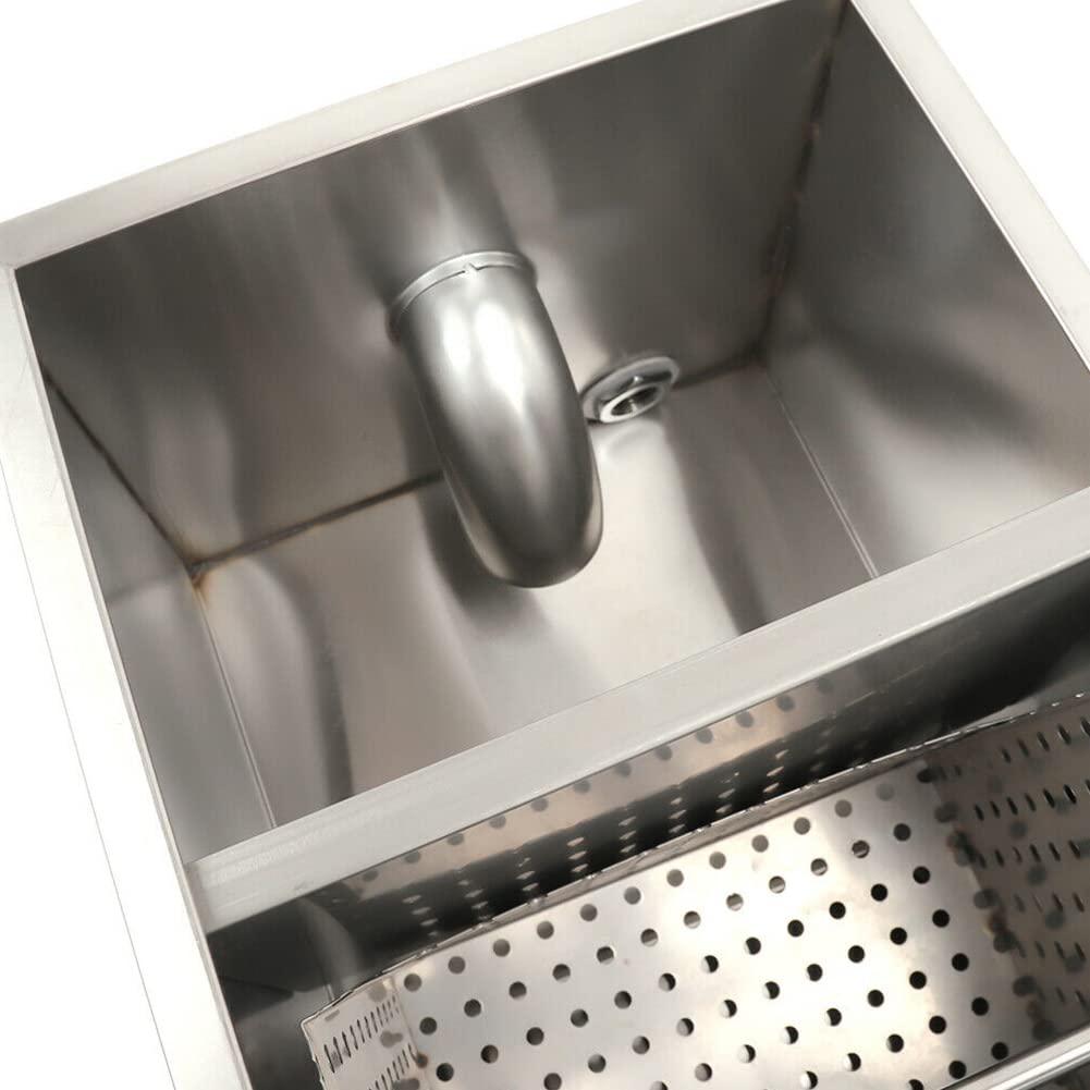 Stainless Steel Kitchen Grease Interceptor – Under Sink Oil Water Separator For Restaurant, Cafe, Home Use