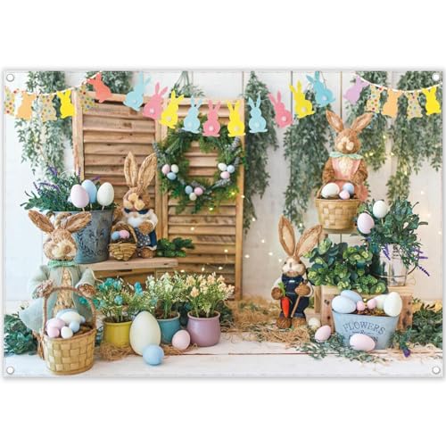 Swepuck 7x5ft Spring Easter Photography Backdrop...