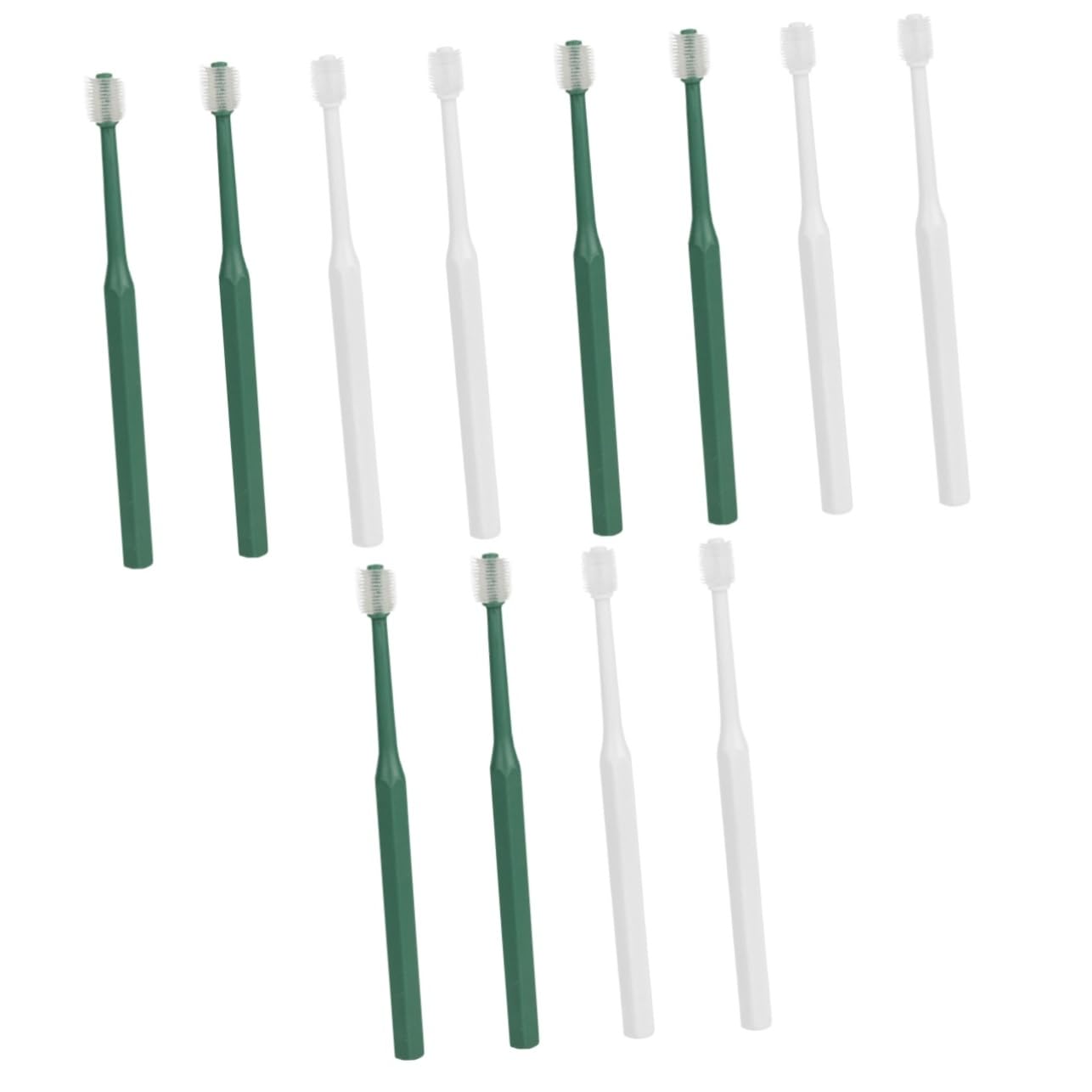 Housoutil 12 Pièces brosse à dents kit de nettoyage des dents d'animaux dents de chiot tartre fournitures de soins infirmiers brosses à dents poids léger Provisions voyage type