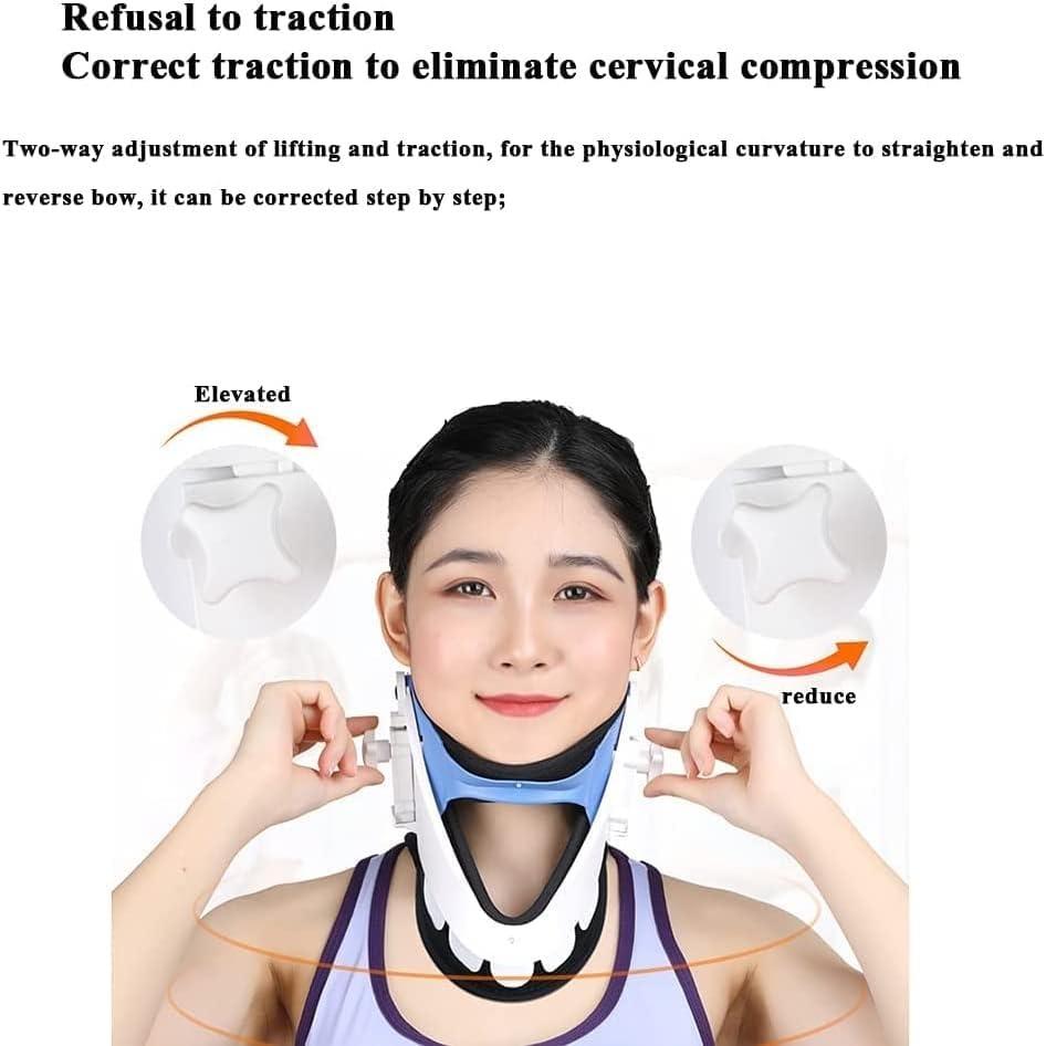 CukUJH Cervical Collar Adjustment Chiropractic Back Head Vertebrae Recovery Tool Neck Support Brace