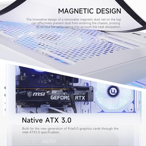 Image of NINGMEI Supreme Master Gaming PC Desktop,AMD Ryzen 7 5700X 8 core 3.4GHz(up to 4.6GHz),GeForce RTX 5060 Ti 8GB,32GB DDR4 RAM 3200MHz,1TB NVME SSD,600W PSU, Windows 11 Home, White