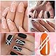Xinjoduz 36 Blatt 1638 Stück French Nails Schablone Weiß Nagel Schablone French Nagel Stickers Guides Nagelaufkleber French Nail Sticker Maniküre Schablone Tip Maniküre Schablone Für Nail Art Deko