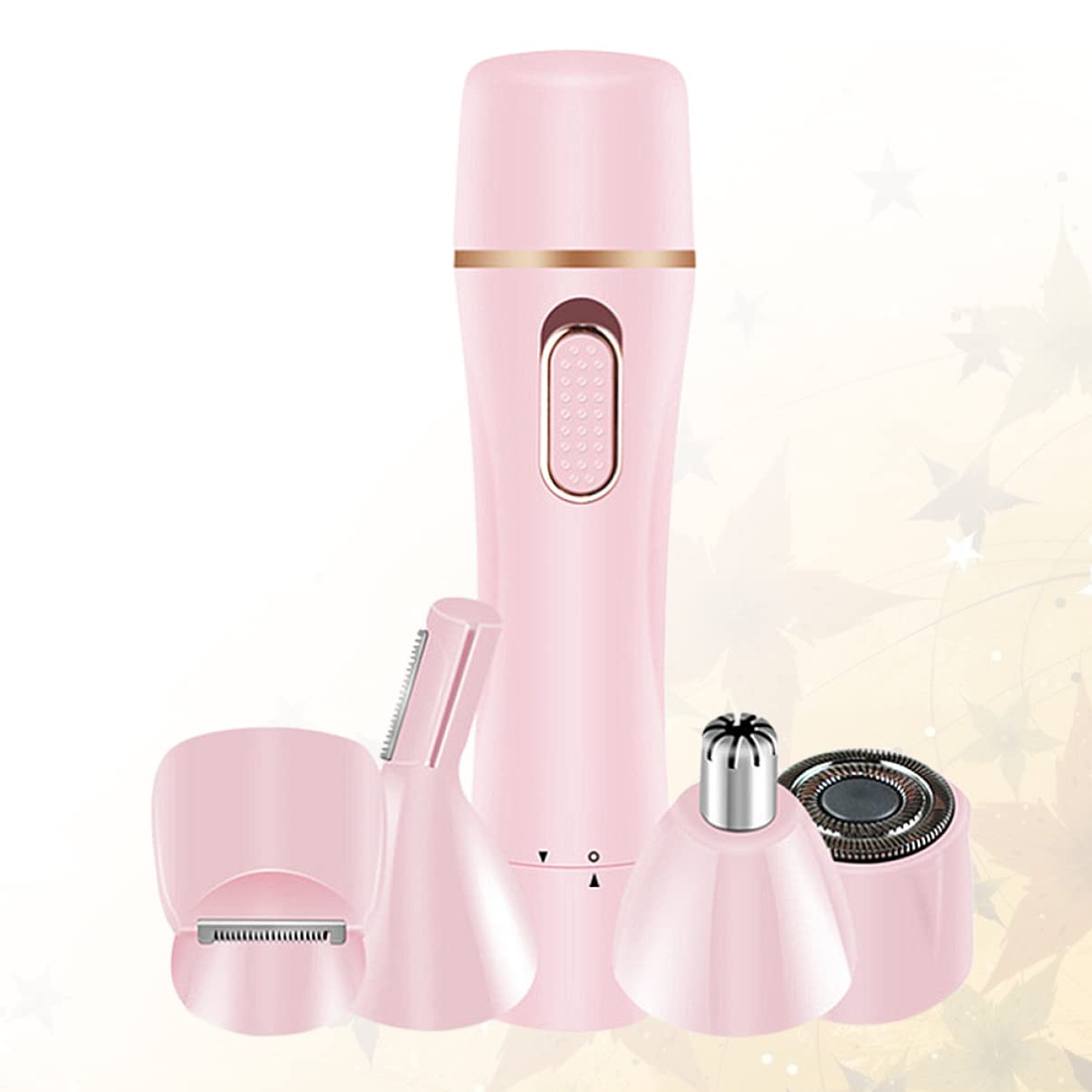 Healeved Depiladora Eléctrica Carga Usb para Mujer Multifunción No Pellizca el Vello Material Abs Adecuado para Uso Corporal y Facial