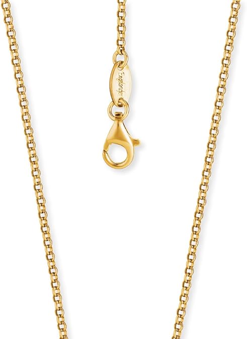 Collana Catena Belcher Engelsrufer In Argento 925 Placcato Oro, Spessore 2,1 Mm, Lunghezza 70 Cm, Chiusura A Moschettone, Fatta A Mano