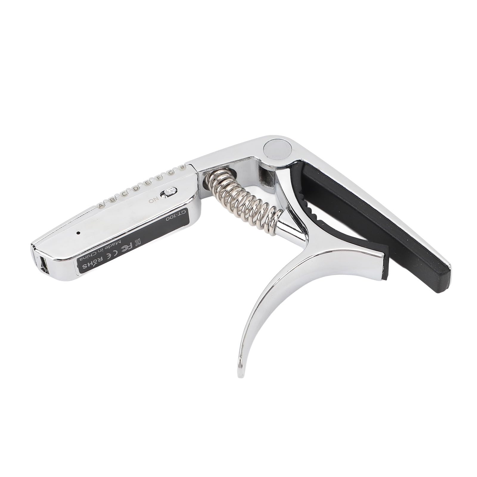 Sorandy Capodastre de Guitare 2 en 1, Capodastre de Réglage Précis, de Chargement USB Rechargeable avec Batterie, Idéal pour les Musiciens de Guitare électrique Acoustique (SILVER)