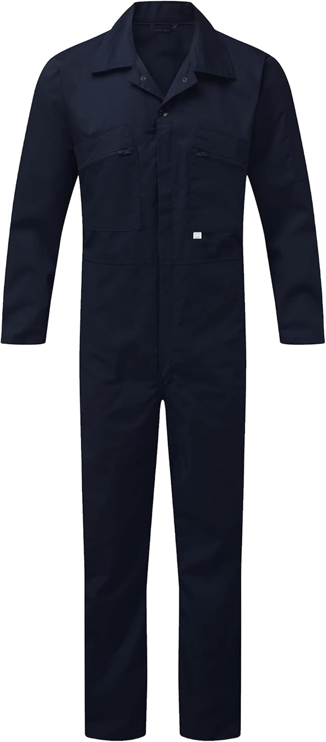 Fort Zip Front Coverall Navy Coveralls 44" Handy Pockets