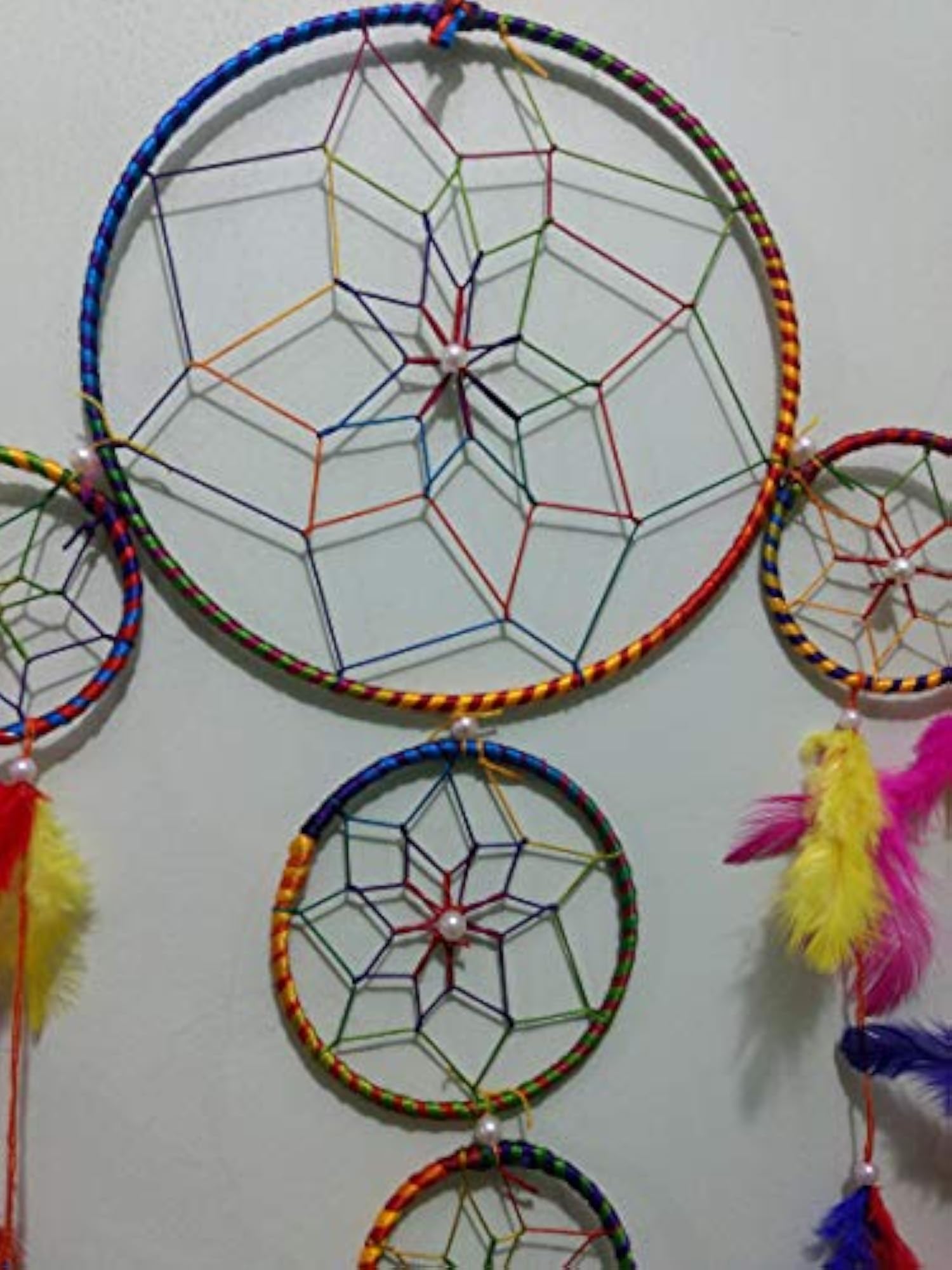 Wool & Wool Blend Dream Catcher, Multicolour