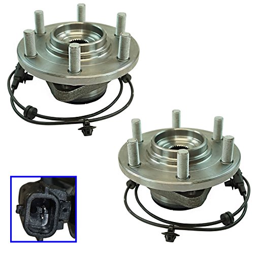 Image of TRQ Front Driver and Passenger Side Wheel Bearing & Hub Assembly Set 2 Piece for 2011-2013 Infiniti QX56 2014-2021 QX80 2017-2022 Nissan Armada