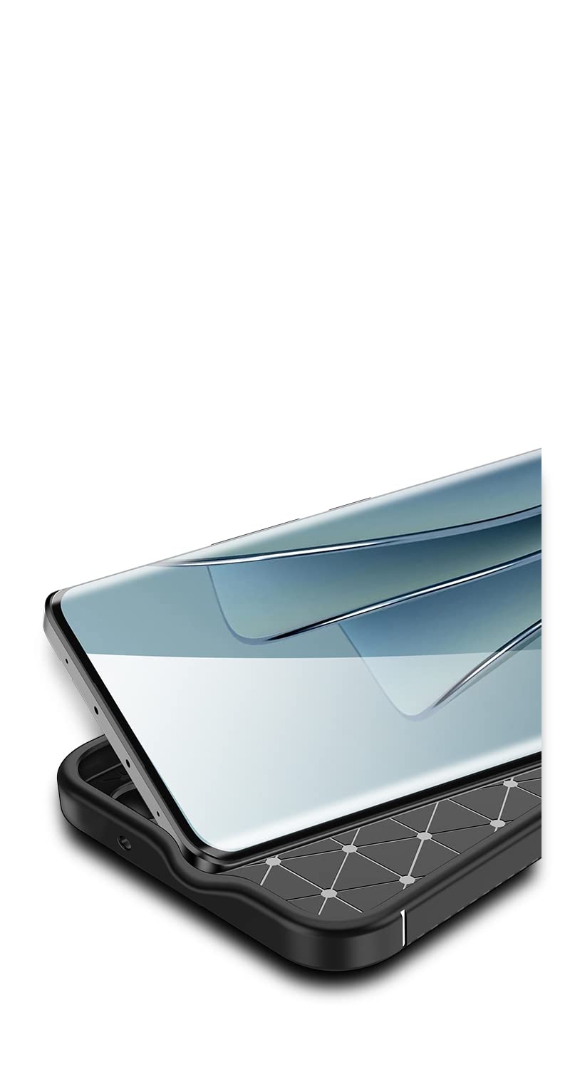 LIUZIHAN Cover per OnePlus 11. Design della Manica in Silicone Morbido e Sottile, Antiurto e, Custodia per OnePlus 11.(Nero