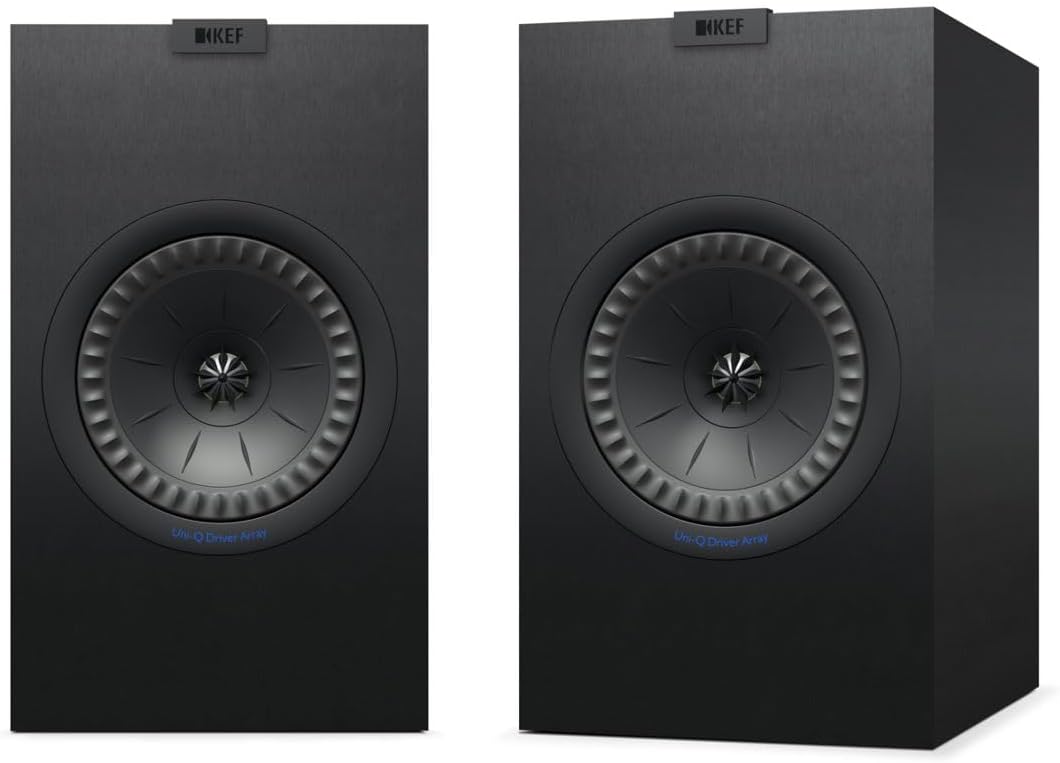 KEF Q350 Bookshelf Speakers, Passive, Satin Black (Pair)