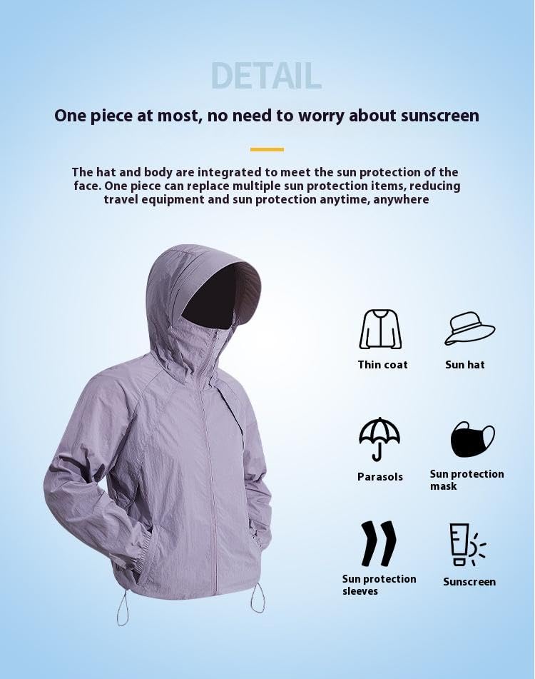 Chaqueta ligera resistente al agua con capucha desmontable miniatura 6