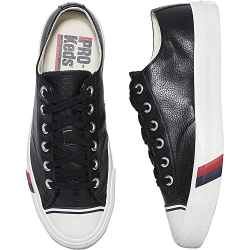 Image of Pro-Keds Royal Lo Lace Up Black Leather Shoes Sneaker