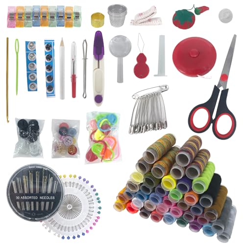 Professional Sewing Kit 229PCS Sewing Supplies Accessories Supplies for Beginner SewingTravel Home Easy to carry Sewing Kit 229PCS