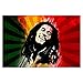 Adesivi da parete Decorazione Foto Adesivo Bob Marley Regge 60x40cm No. H13