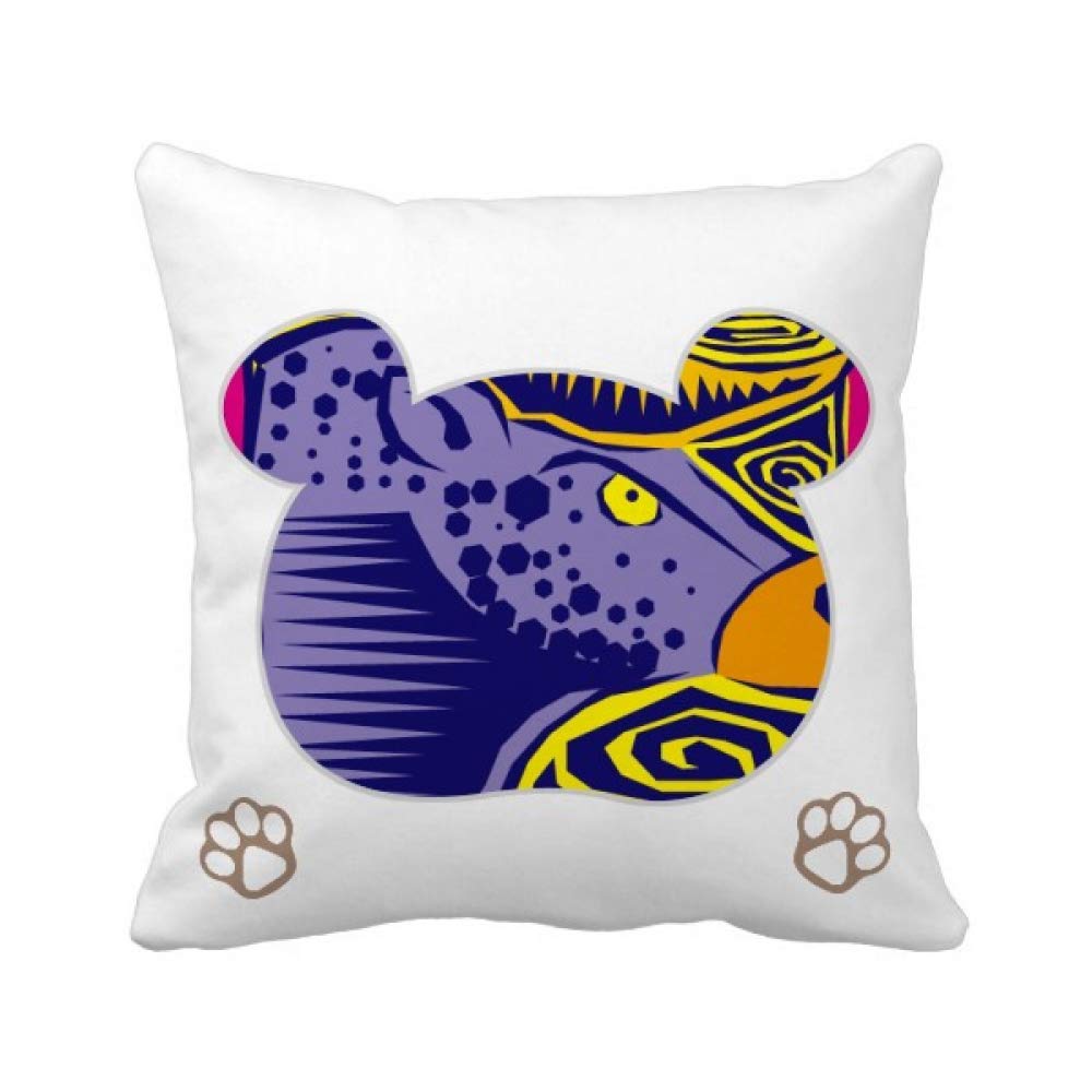 Housse de coussin Taureau constellation design mexicain carré 45x45 cm