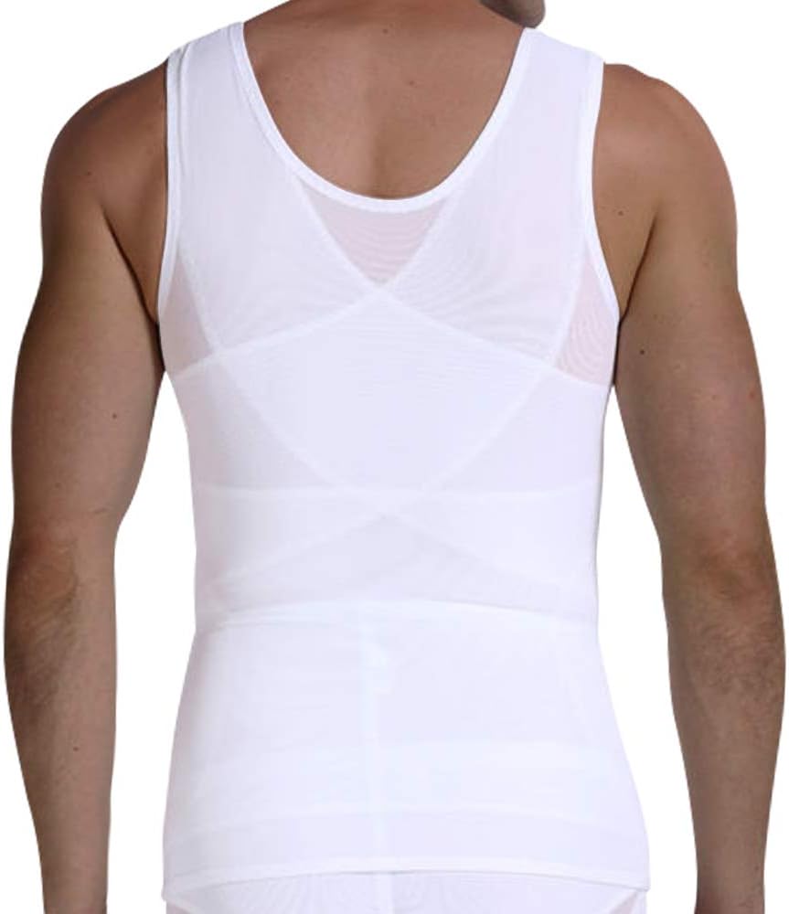 Mens Body Shaper Compression Tank Top Slimming Shapewear Abdomen Undershirt - Image 2