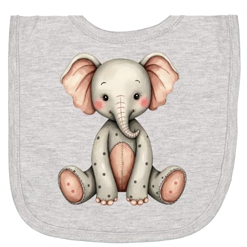 inktastic Vintage Knitted Plush Elephant Newborn Bib