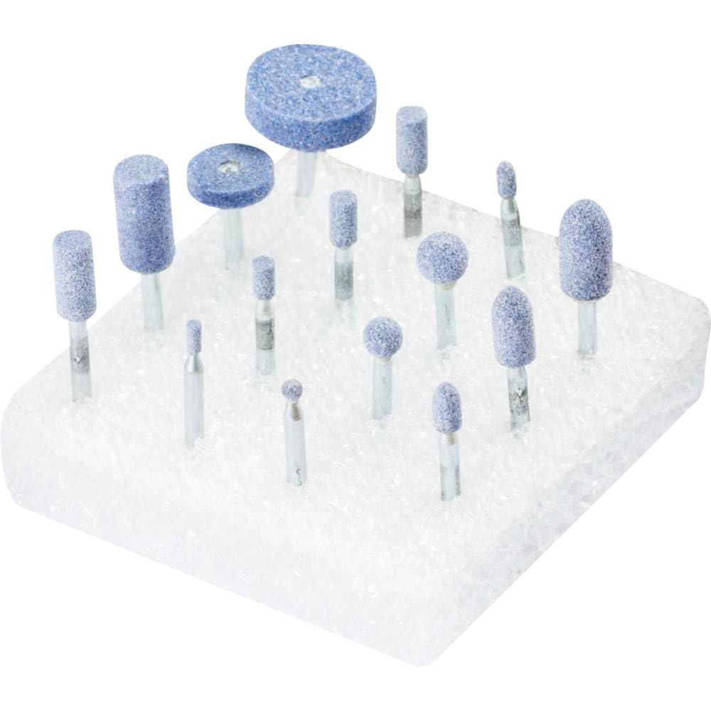 PFERD Toughh 33920235 Sharpening Pen Set 15 Pieces Shank Diameter 3 mm Fine Corundum Mix Ceramic Grain and White Corundum - for Universal Use on Hard-to-Machine Materials