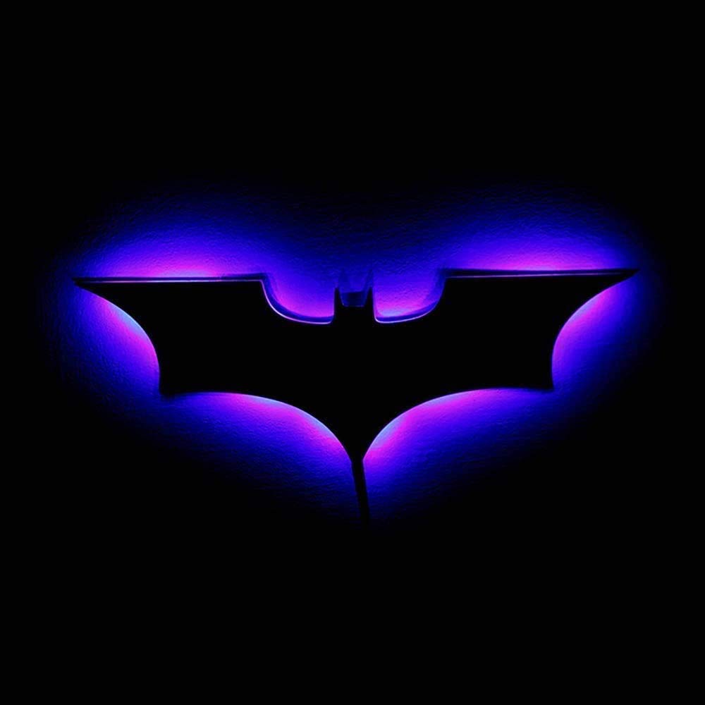 LED-wandlamp Met Afstandsbediening Batman Kleurrijk Projectienachtlampje Voor Slaapkamer Ktv Gang Achtergrond Usb