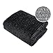 Agfabric 50% Sunblock Shade Cloth Cover with Clips for Plants 6.5' X 20', Black