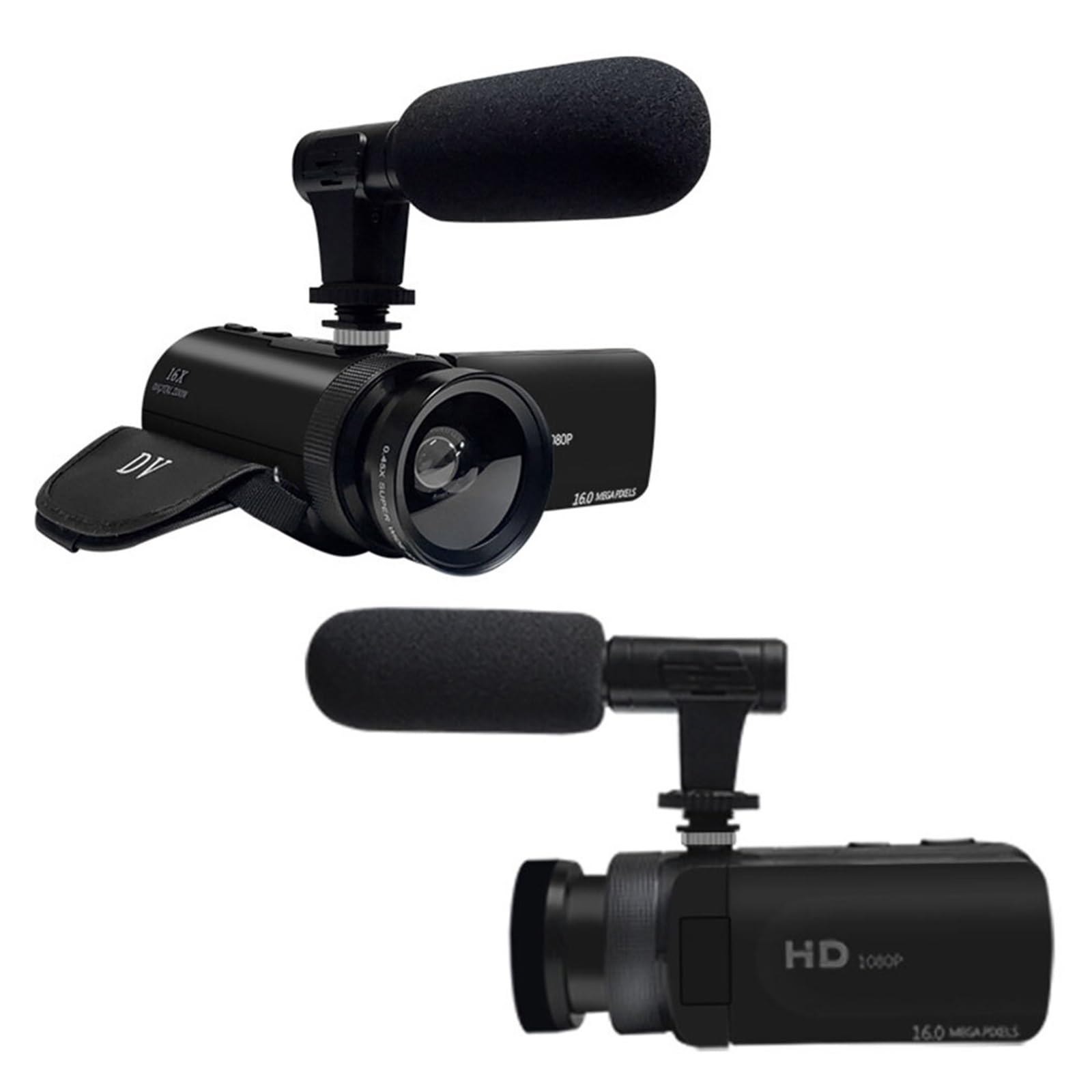 Fotocamera digitale a grande schermo in ABS for la registrazione quotidiana e il vlogging familiare Videocamera con tempo di standby lungo Leggero