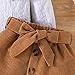 Girls Fall and Winter Fashion Long Sleeved Corduroy Half Body Skirt Suit Toddler Boys Clothes (Brown, 12-18 Months)