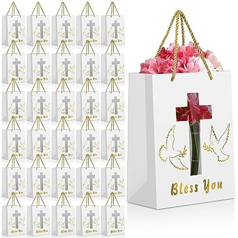 Fulmoon 50 Pcs First Communion Gift Bags Cover