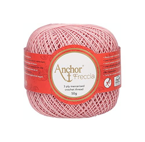 Anchor 4771006-00968 Crochet Yarn, 100% Cotton, 968, Thickness 6, 88 g, Stärke 6