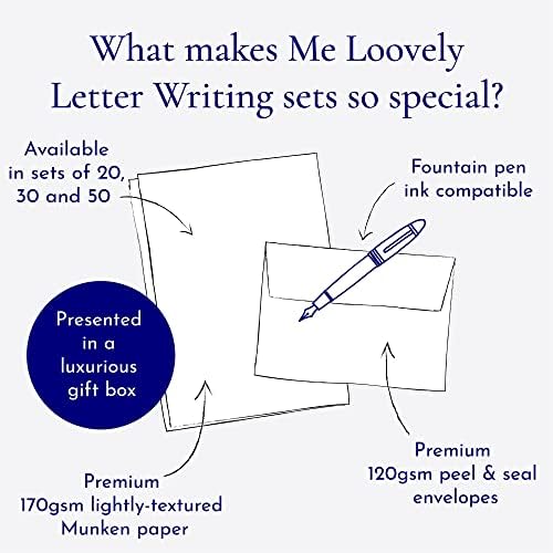 Me Loovely Ladybird Letter Writing Paper and Envelopes Set Stationary A5 Size Papers Letters Writing Supplies (10 Letters and 10 Envelopes with Gift Envelope)