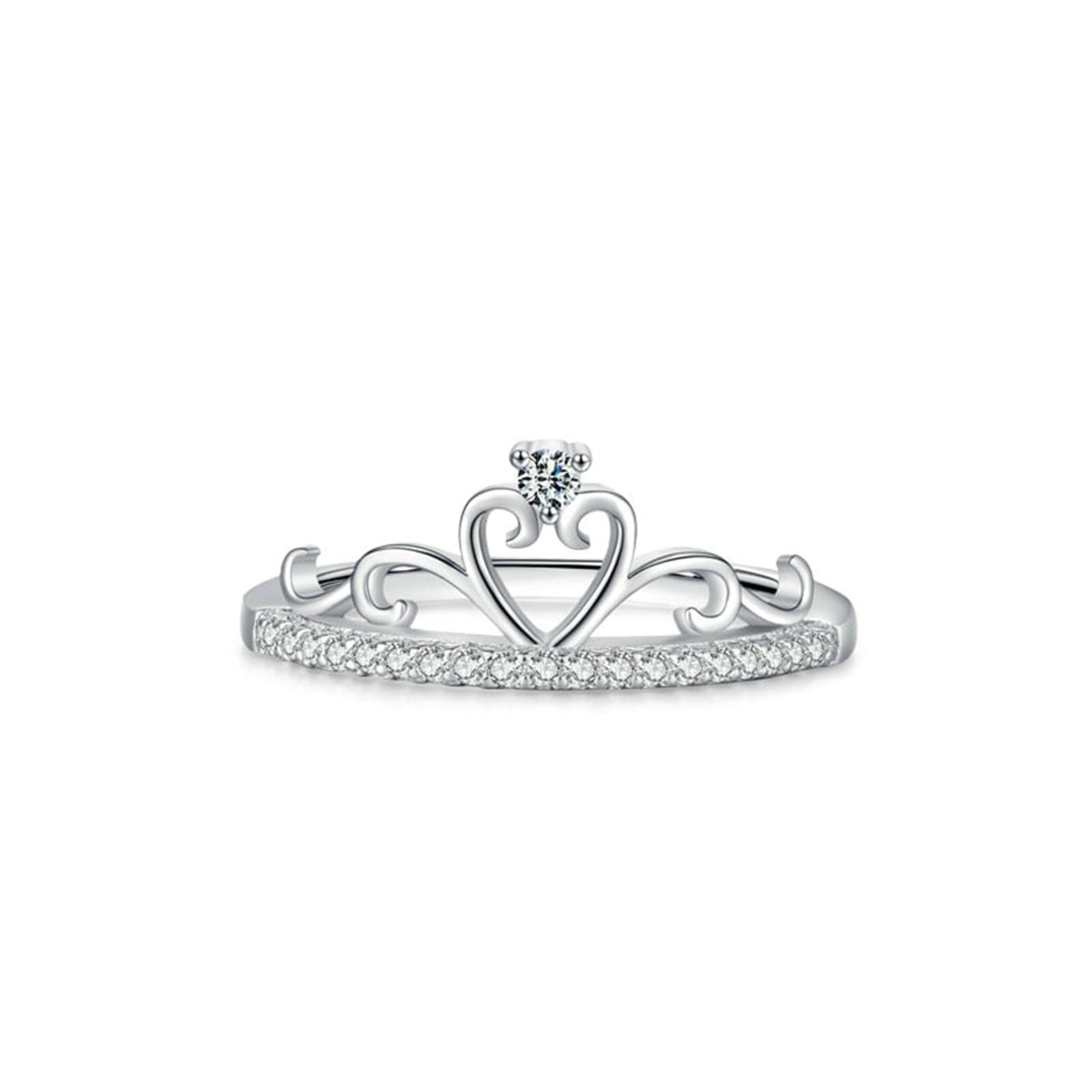 Moissanite obrączki ślubne z prawdziwego złota, korona, pierścionki zaręczynowe z moissanite, pierścionek rocznicowy