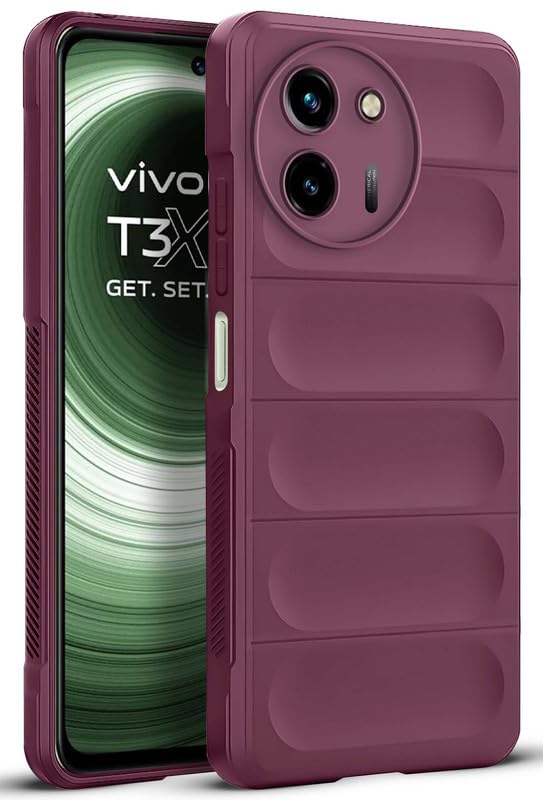Mr. Case Liquid Silicone Case for Vivo T3x 5G | Comfort Grip Soft Touch Matte TPU | - Wine Red (B0D2RRYVSZ) Amazon Price History, Amazon Price Tracker