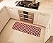 Aboo Kitchen Rugs 2 Pieces Memory Foam Kitchen Mat Non-Slip Red With White Dot (15.7
