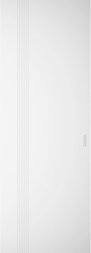 SARTODOORS Interior Hidden Barn | Basic 0111 Arctic White | Wood Veneer Doors | Magic Concealed Sliding Set | 32" x 84"