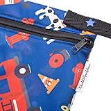  Windelmanufaktur Wetbag, atmungsaktive und wasserabweisende Nasstasche - Made in Germany (groß, kleiner Feuerwehrmann)