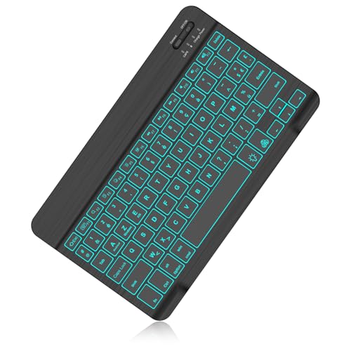 IVEOPPE Clavier Bluetooth sans Fil Rétroéclairé, Clavier Bluetooth sans Fil Ultra-Fin pour iPad, iPad Pro, Tablette Compatible avec...