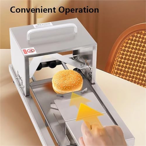 Bagel Slicers,Commercial Burger Buns Slicer Machine,Hamburger Bun Slicing Machine, for Cutting Even Bagels & Bun SlicesNHJC53091