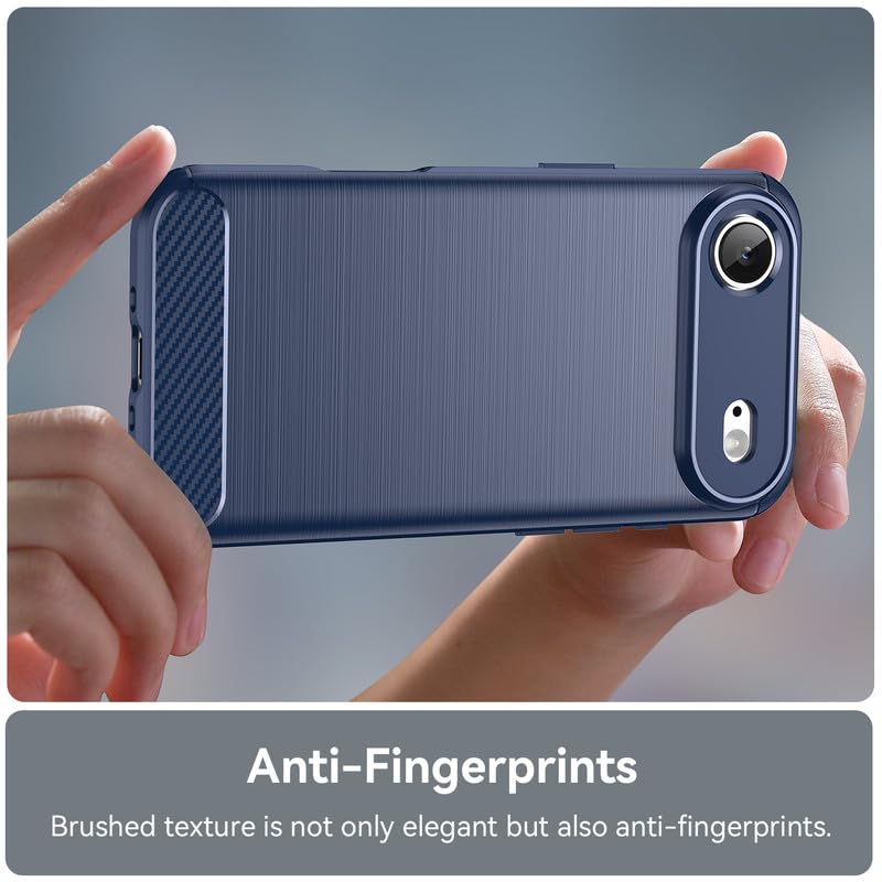 Image of Hybrid Carbon Fiber Back Case for iPhone 17 Air (Blue)