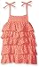 U.S. Polo Assn. Girls' Dotted Swiss Tiered Sundress