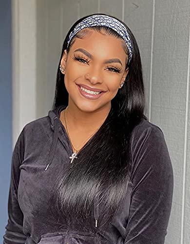 CHANTICHE Glueless Human Hair Wigs with Natural Looking (24 Inch, SS Lace Wig)