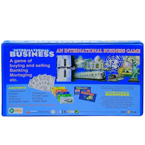 Image of G F S Plastic and Paper International Business Family Board Game, for-All Ages, Big Kid(Multicolour)