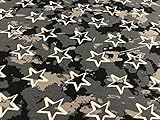 OEKO-TEX 100 Tela de sudadera, tela de ESTRELLAS, telas de punto, telas de algodón, telas infantiles, telas por metros, 1 metro x 150 cms