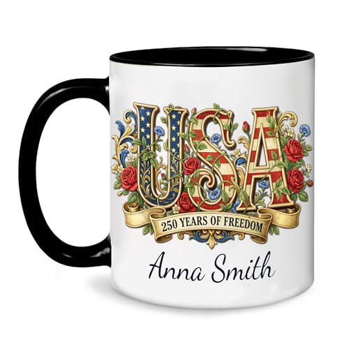 Taza personalizada 250 años de libertad EE.UU. miniatura 3