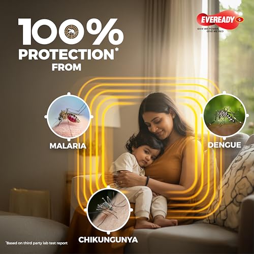 Image of Eveready Ultima Mosquito Repellent, Machine + Refill Combi Pack, Dual Mode - Normal & High, Advanced Japanese Formula, 100% Protection from Dengue, Chikungunya & Malaria