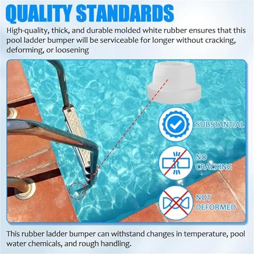 Tapones de goma para escalera de piscina 4 unidades miniatura 7