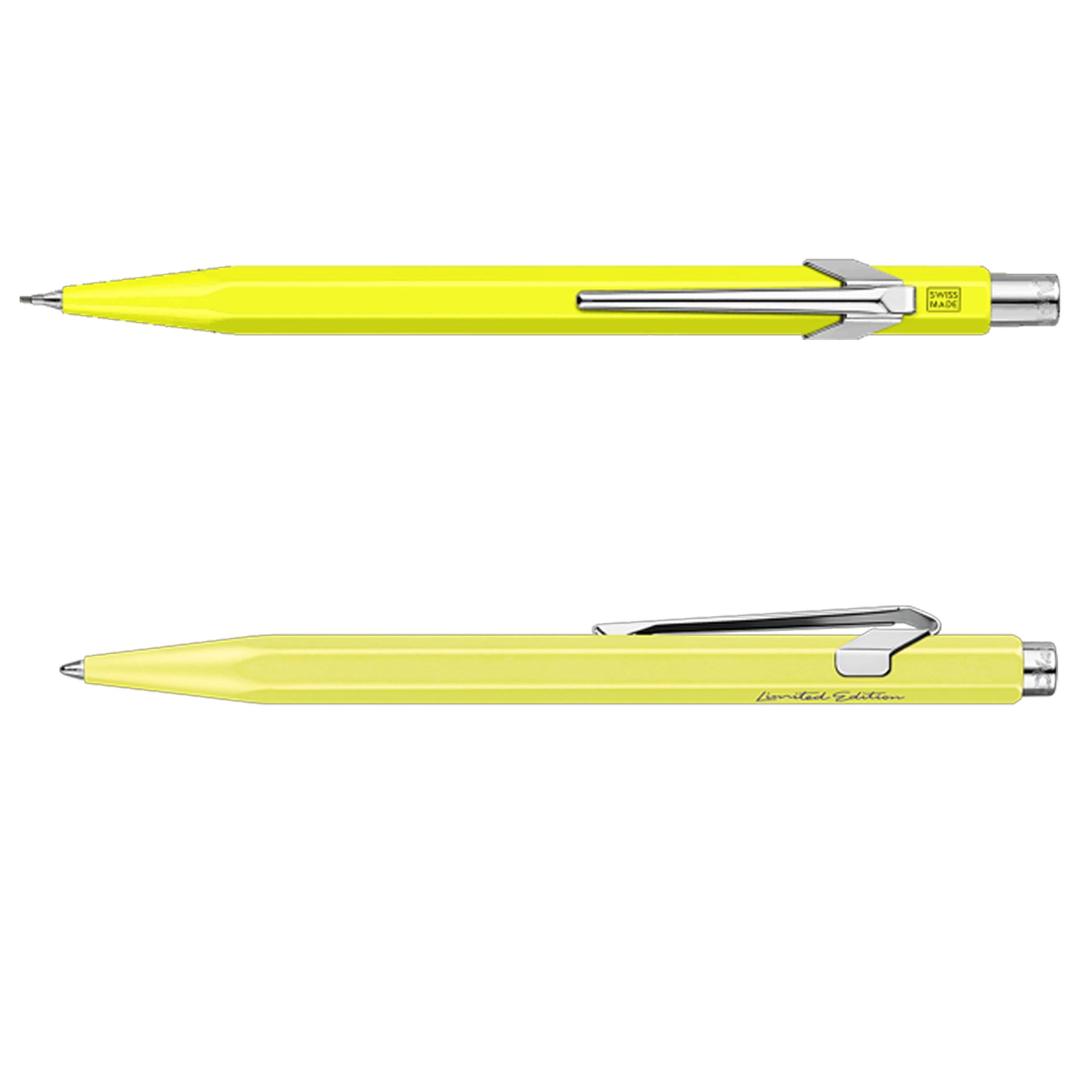 Caran d’Ache Ballpoint Pen & Mechanical Pencil Set – Kugelschreiber 849 und Druckbleistift 844, Gelb