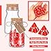 Wettarn 120 Pcs Transparent Red D4 Dice6 Pcs Pot Bottles Plastic Favor Jars with Cork Lids Healing Potion Bottles Polyhedral Dice Set for Party Favors Table Games(Novel Style)