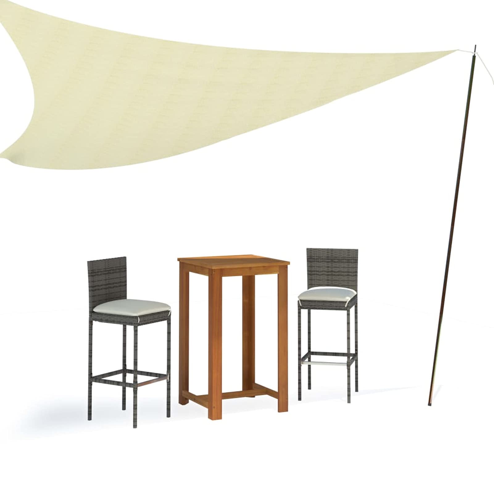 Tidyard Sonnensegel Stange Aufstellstange für Sonnensegel Sonnensegelpfosten Sonnensegelmast Tarps Vorzelte 200 cm Verzinkter Stahl