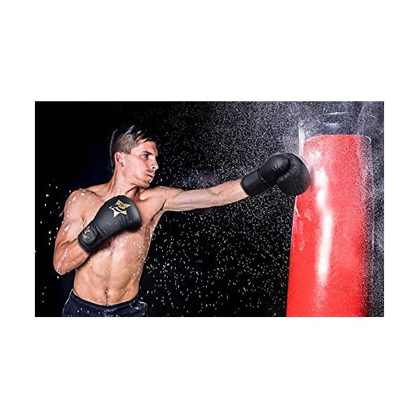 Boxing-Gloves-for-Men-Women-Kickboxing-Bagwork-Training-Gloves-Muay-Thai-Style-Punching-Bag-Mitts-Fight-GlovesBlack-10-Oz Boxing Gloves for Men & Women, 10 OZ Boxing Gloves Kickboxing Bagwork Training Gloves, Muay Thai Style Punching Bag Mitts, Fight Gloves(Black, 10 Oz.)